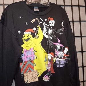 The Nightmare Before Christmas Holiday Graphic Sweatshirt - Black